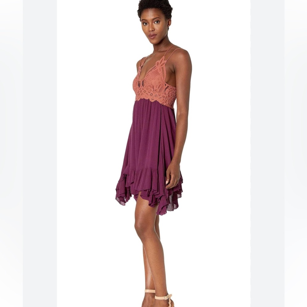 Free People Adella Lace Mini Dress